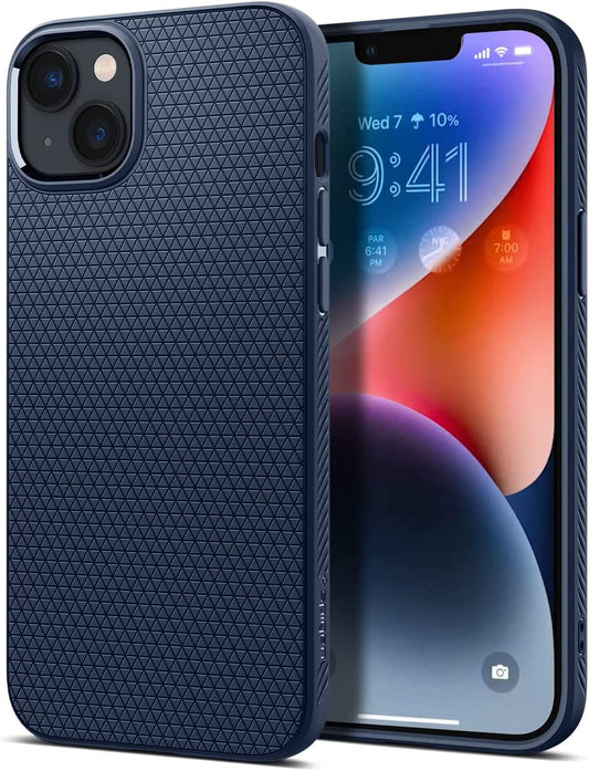 Spigen Liquid Air Armor Designed for Iphone 14 Case (2022) - Navy Blue  Spigen Navy Blue  