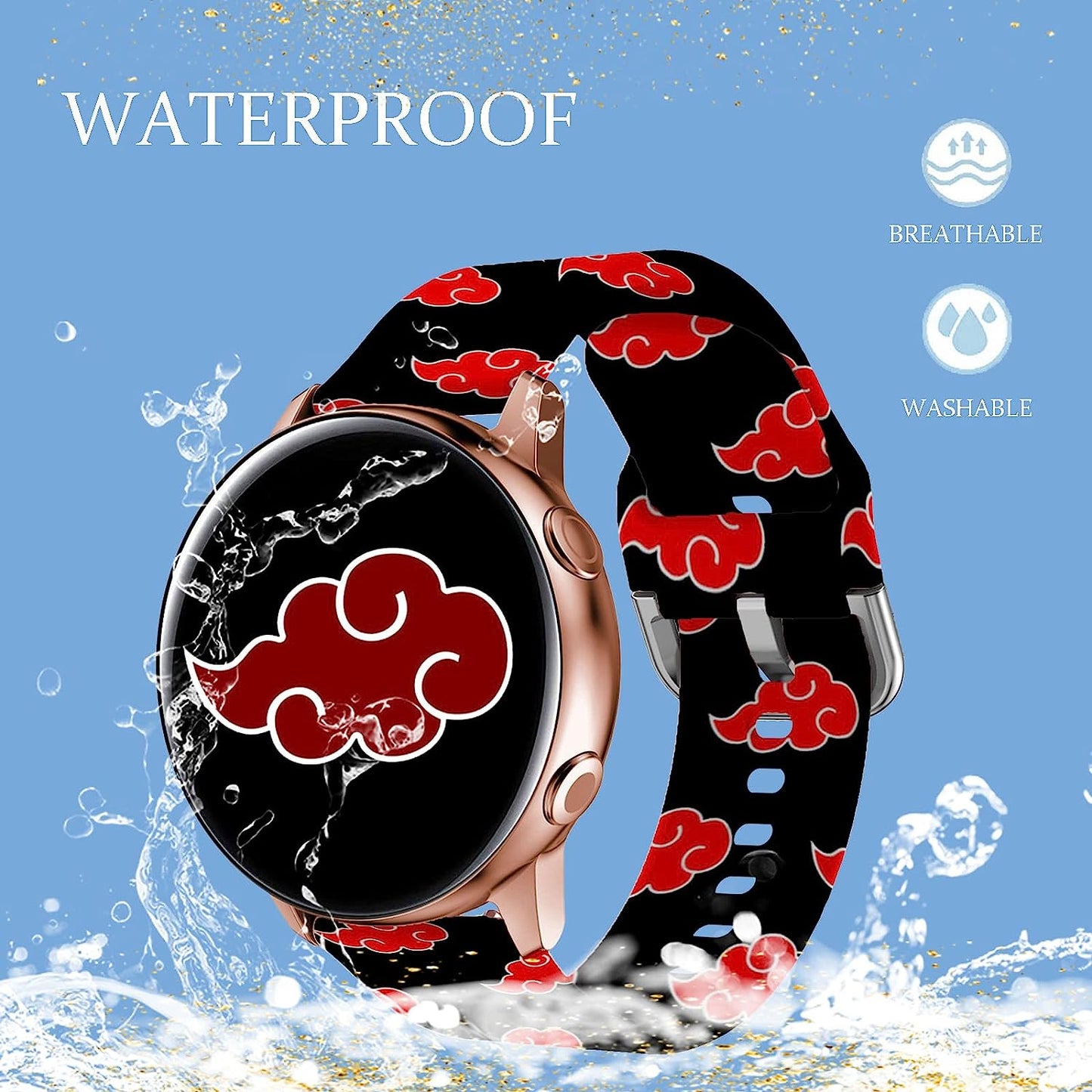 20Mm Band for Samsung Galaxy Watch 4 5 Pro Band 40Mm 44Mm 45Mm/Galaxy Watch 4 Classic Band 42Mm 46Mm/Watch 3 41Mm/Active 2, 22Mm Bands for Samsung Galaxy Watch 3 Band 45Mm/Samsung Gear S3 Frontier  Sqweey   