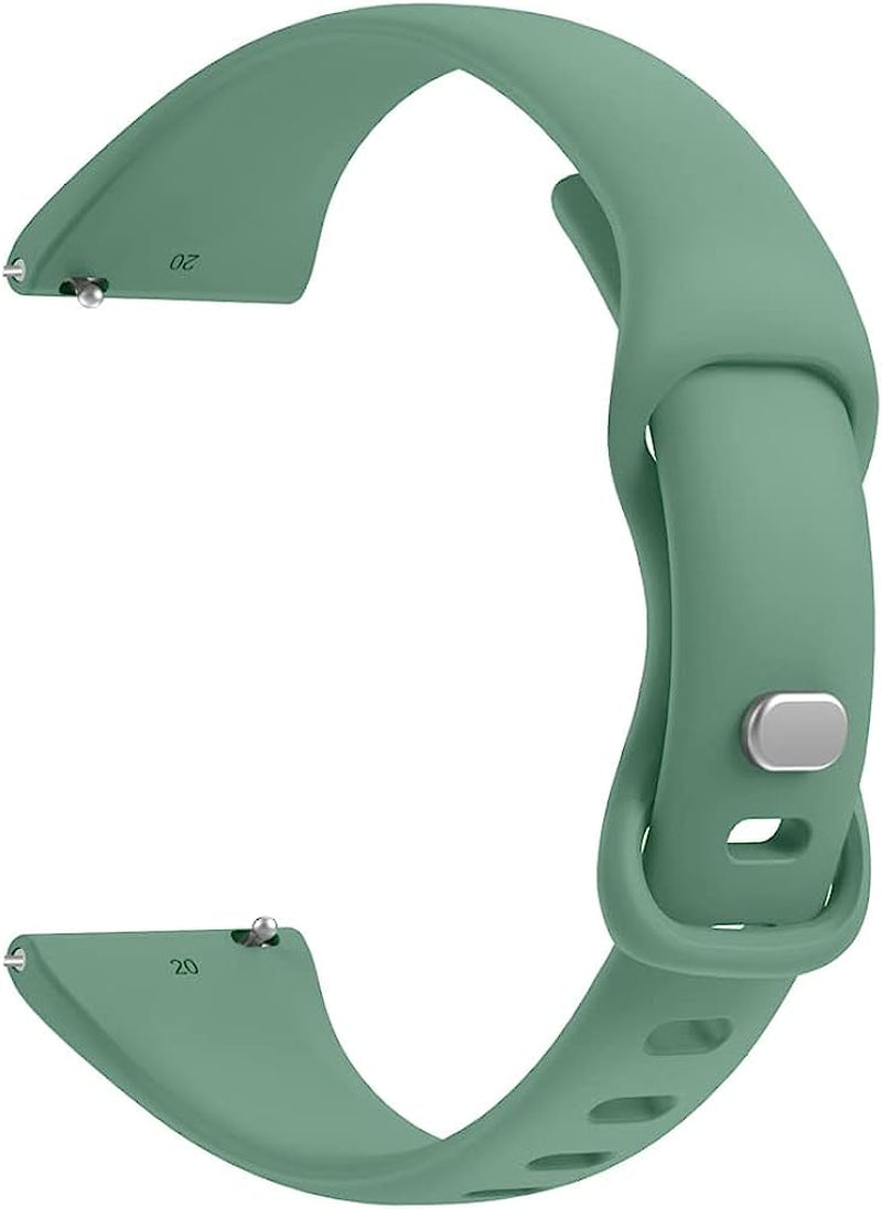 AEHON Slim Narrow Bands for Garmin Vivoactive 3/3 Music/Forerunner 245/645/Vivomove Hr/Venu Sq 20Mm Soft Silicone Sport Wristbands  AEHON Pine Green Venu 
