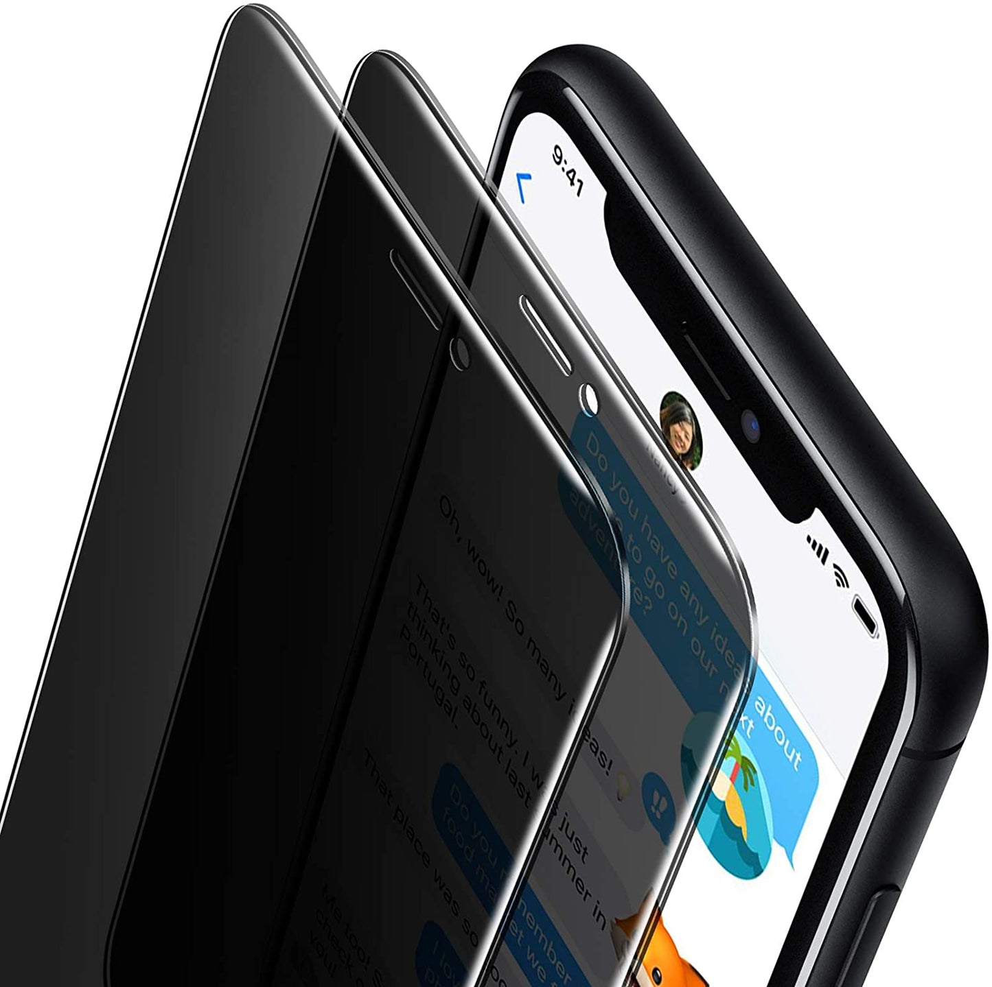 Oribox Privacy Screen Protector for Iphone 11 Pro,Xs,X (5.8 Inch) Anty- Spy Tempered Glass Screen Protector,2-Pack, Model Number: Screen Protector for Iphone 11Pro  ORIbox   