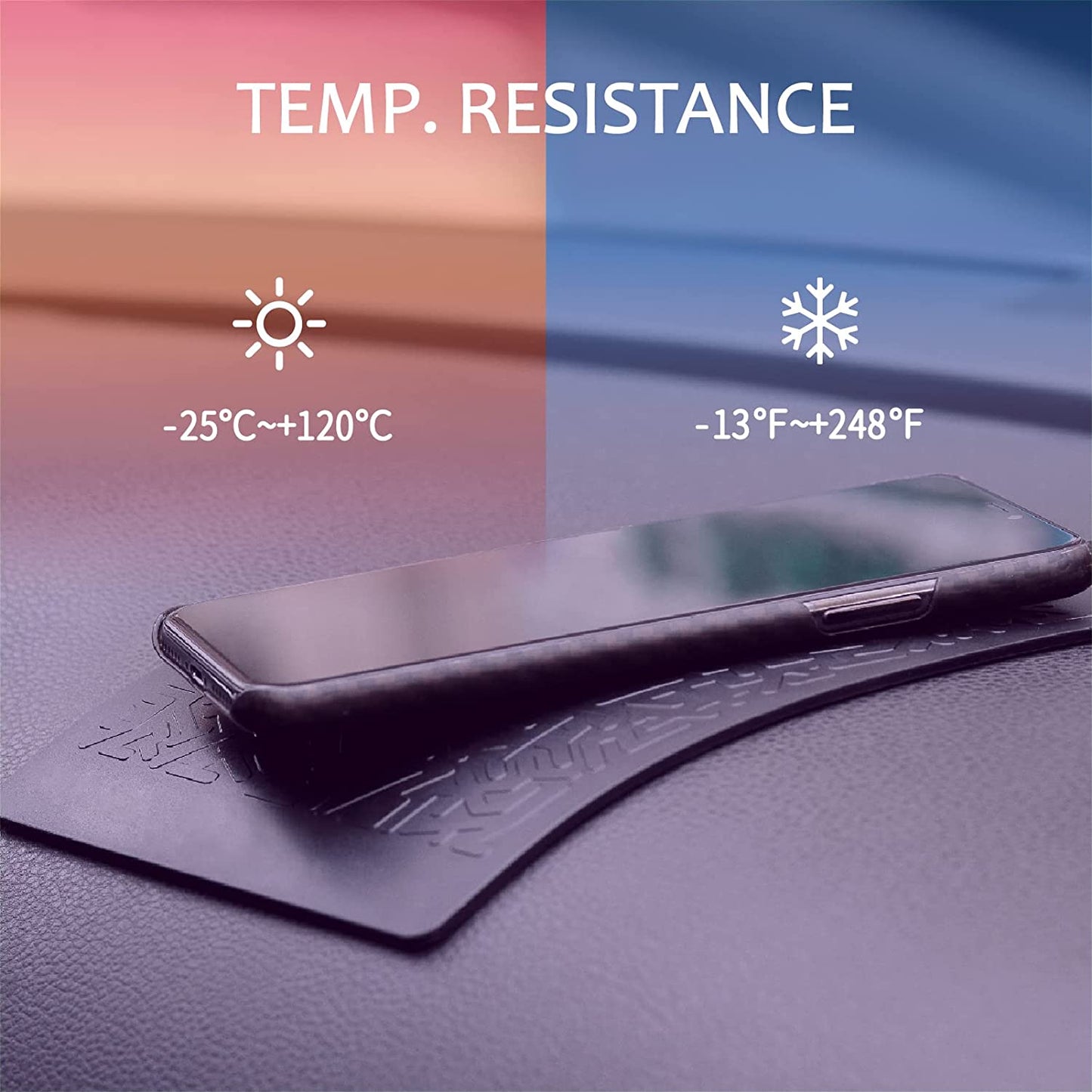 JIMISHA anti Slip Pad Sticky Gripping Pad Sticky Gel Pad Multifunctional Fixate Gel Pads Non-Slip Mounting Pad Cell Pad, 6.3 X 5.1 Inch (2 Pack)  JIMISHA   