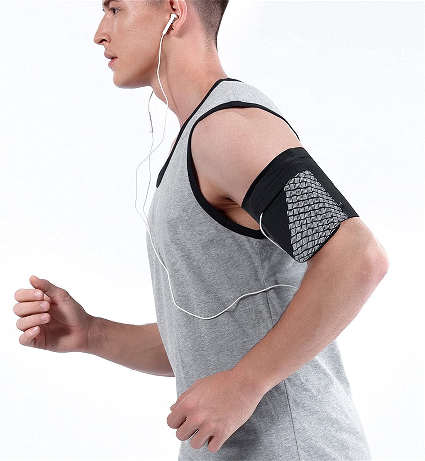 CUTULAMO Running Arm Band Strap, Anti-Slip Design Ultra‑Light Material Phone Armband Sleeve for Walking the Dog for Hiking for Running for Lifting Weights(S)  CUTULAMO   