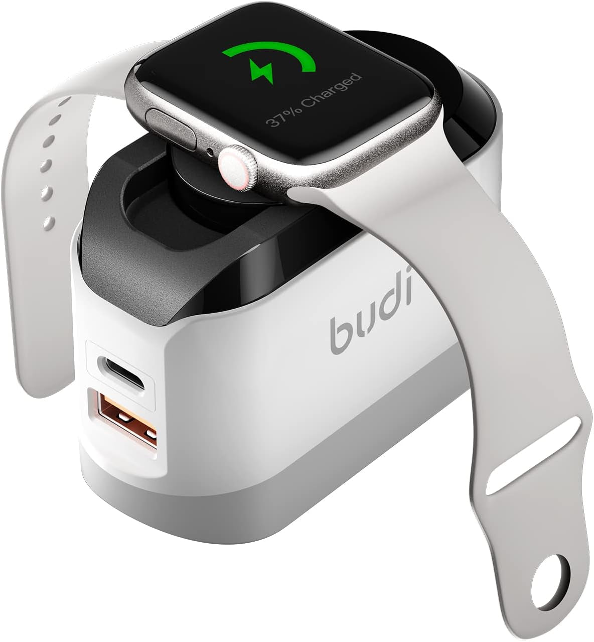 BUDI Iphone Fast Charger with Foldable Apple Watch Wireless Charging USB PD 38W Wall Charge Travel Charger for Apple Watch Block Wall Charger Iphone 13/12/Mini/12 Pro Max Phone Airpods, Apple Watch  BUDI   