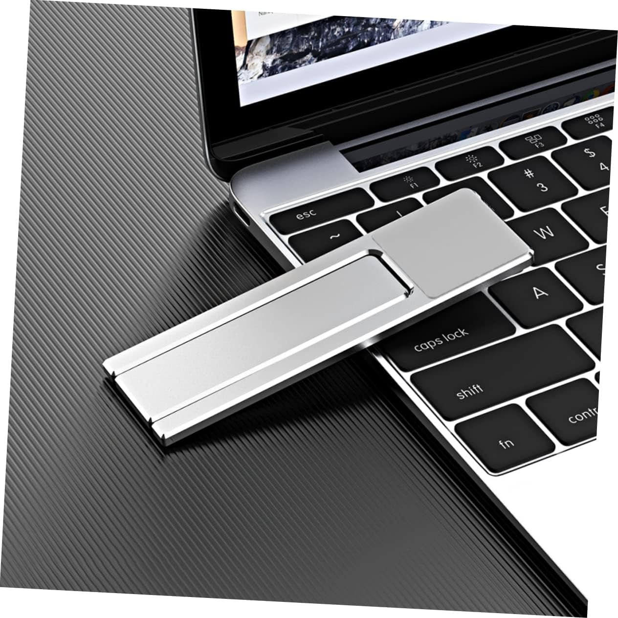 KOMBIUDA Mobile Phone Extension Bracket Foldable Laptop Stand Adjustable Computer Stand Adjustable Laptop Stand Metal Mobile Bracket Magnetic Mobile Stand Laptop Extension Stand Phone Clip  KOMBIUDA   