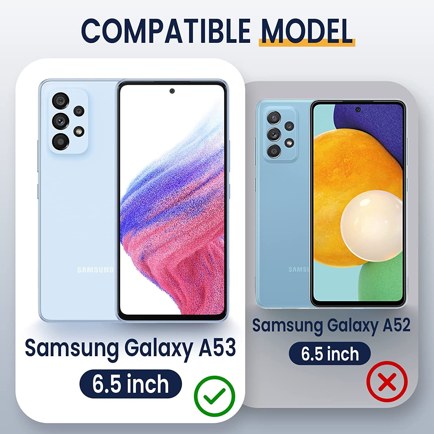 Goton for Samsung A53 5G Case, Galaxy A53 5G Case with Camera Cover & 360°Kickstand Ring with Tempered Glass Screen Protector, Military Grade Shockproof Protective Cover for A53 5G Case Black  Goton   