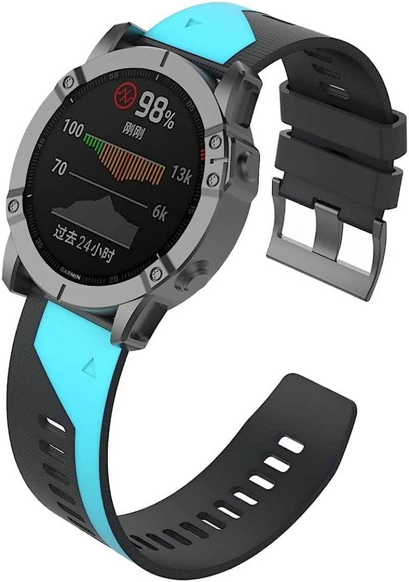 OUTVI 26 22Mm Silicone Strap Quick Release Watch Band for Garmin Fenix 6 6X Pro 5X 5Plus 3 HR S60 935 D2 Enduro Mk2I Easyfit Wristband  OUTVI   