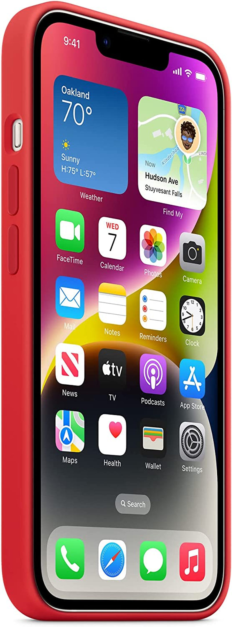 Apple Iphone 14 Silicone Case with Magsafe - (Product) RED  Apple   