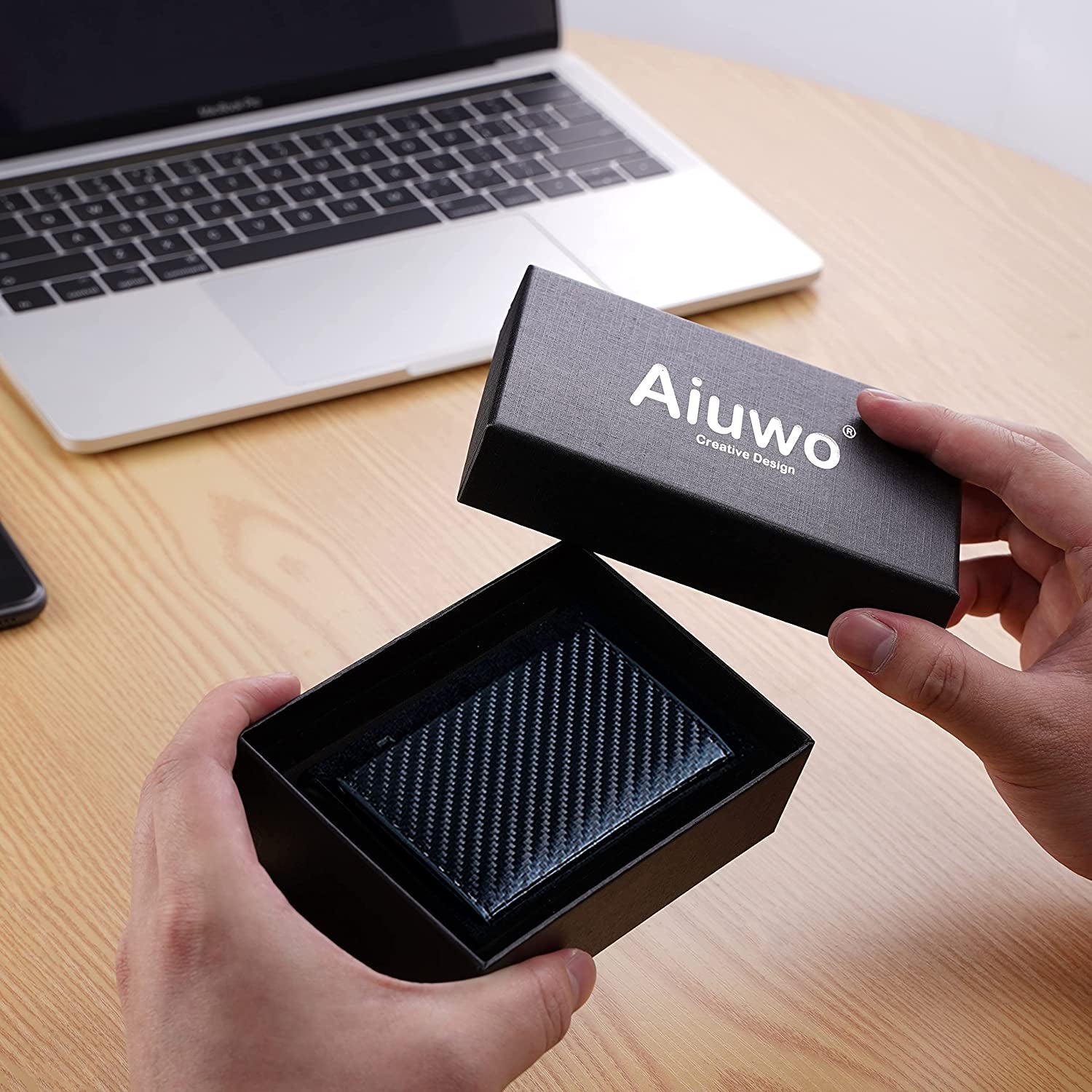 Aiuwo Wallet for Men Slim Wallet RFID Blocking Money Clip Wallets for Men,Minimalist Wallet for Men with Money Pocket  AIUWO   