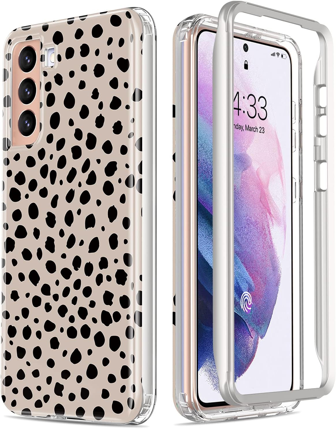 Esdot for Samsung Galaxy S21 Case,Military Grade Passing 21Ft Drop Test,Rugged Cover with Fashionable Designs for Women Girls,Shockproof Protective Phone Case for Galaxy S21 6.2" Flower Garden  Esdot Elegant Cheetah  