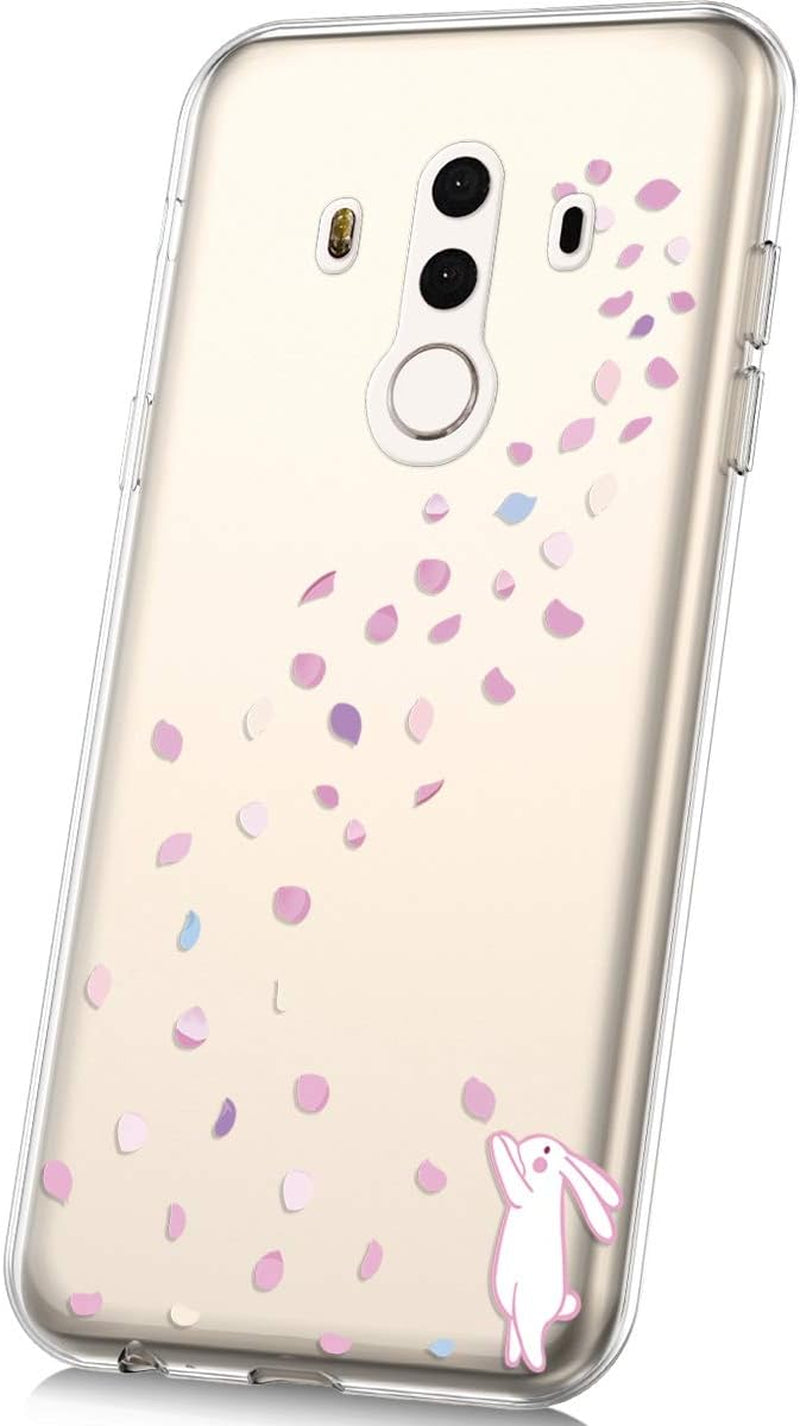 PHEZEN Case for Huawei Mate 10 Pro Case,Cute Art Design Soft Flexible Crystal Clear TPU Silicone Rubber Case Ultra Thin Transparent TPU Bumper Cover Phone Case for Huawei Mate 10 Pro,Blue Dreamcatcher  PHEZEN Rabbit  