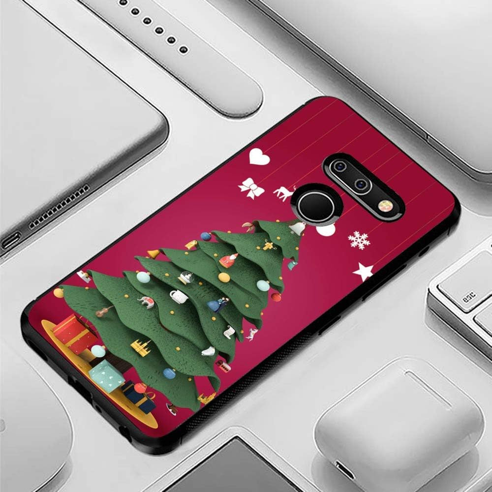 Yqci Designed for LG G8 Thinq Case Custom Christmas Tree 1 Pattern Cover Case,Shockproof Full Body Protective Phone Case Compatible with LG G8 Thinq  YQCi   