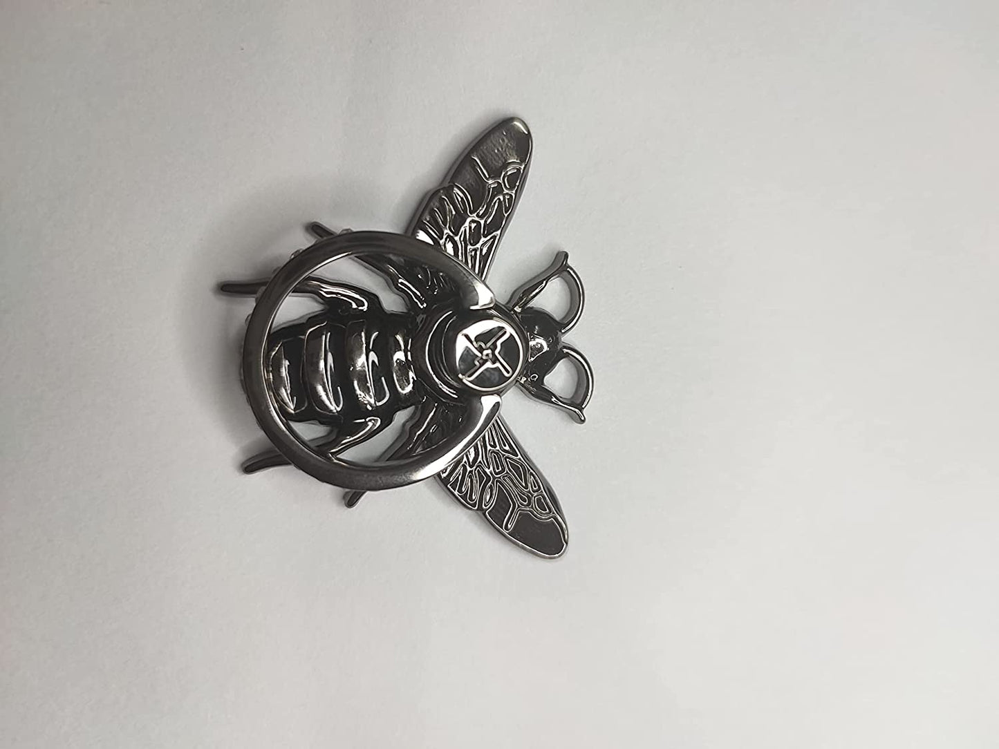 Bzybel 1Pcs Black Rock-Roll Punk Honeybee Pattern Cell Phone Ring Holder Electronics Ring Holder Stand Finger Ring Kickstand Compatible Various Mobile Phones or Phone Case  Bzybel   