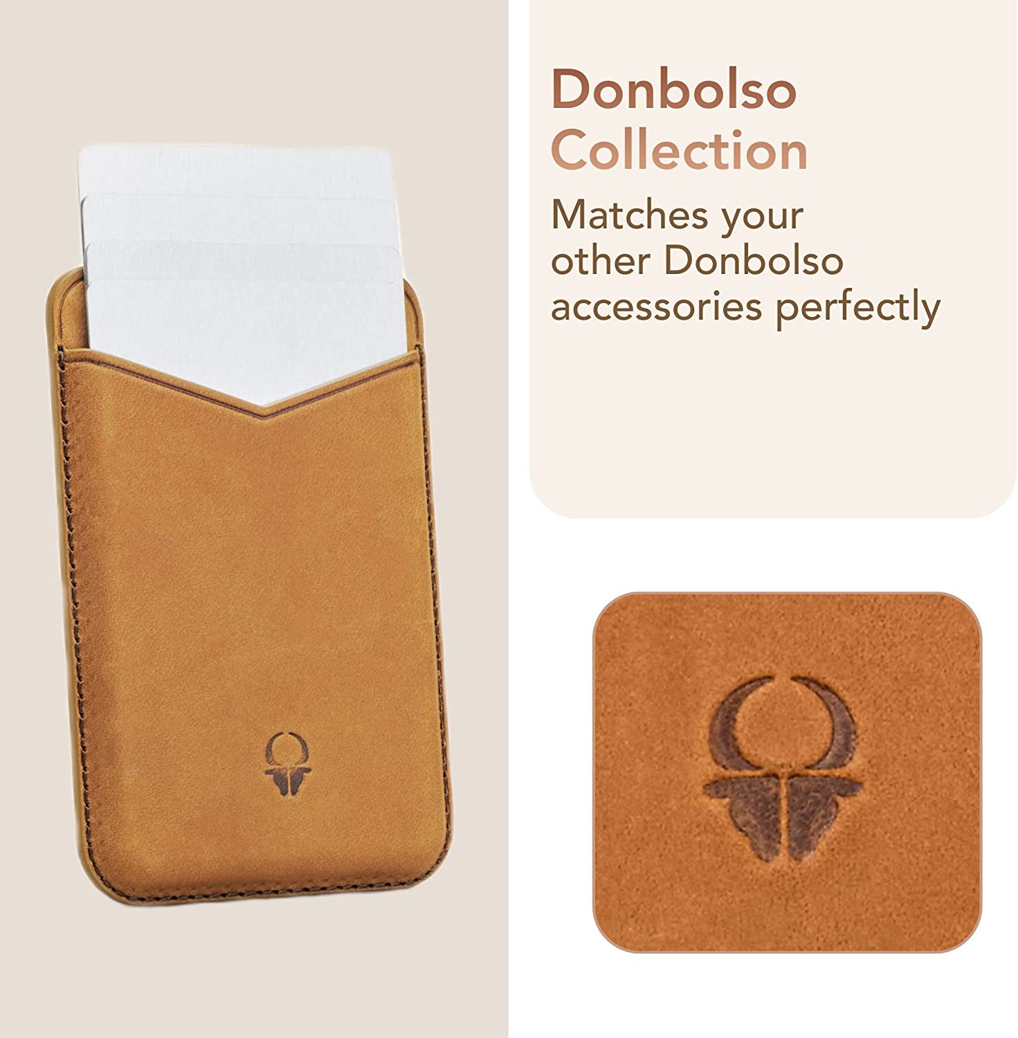 Donbolso Iphone 14 Pro Max Case Leather + Wallet Bundle - Apple Iphone Case in Vintage Black - Compatible with Magsafe - Lip Screen Protection - Elegant Leather Soft Grip - Strong Magnetic Phone Cases  DONBOLSO   