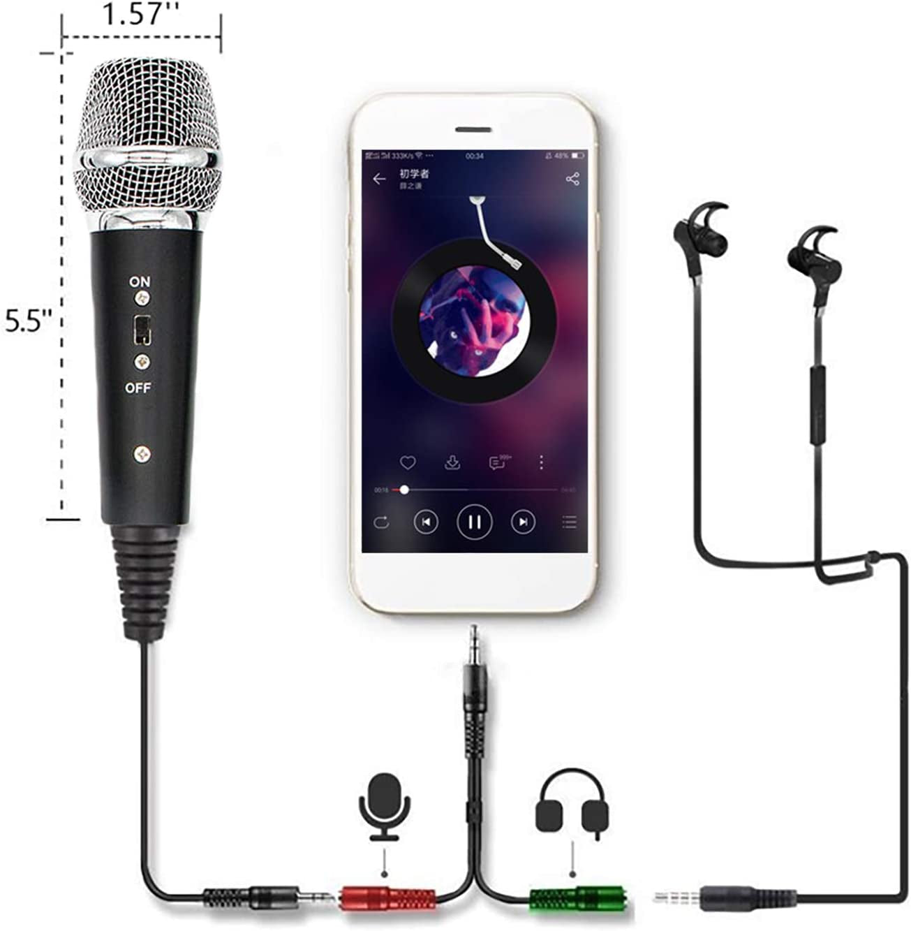LOOYUAN Condenser Recording Microphone 3.5Mm Plug and Play PC Microphone, Broadcast Microphone for Computer Desktop Laptop MAC Windows Online Chatting Podcast Skype Youtube Game  LOOYUAN   