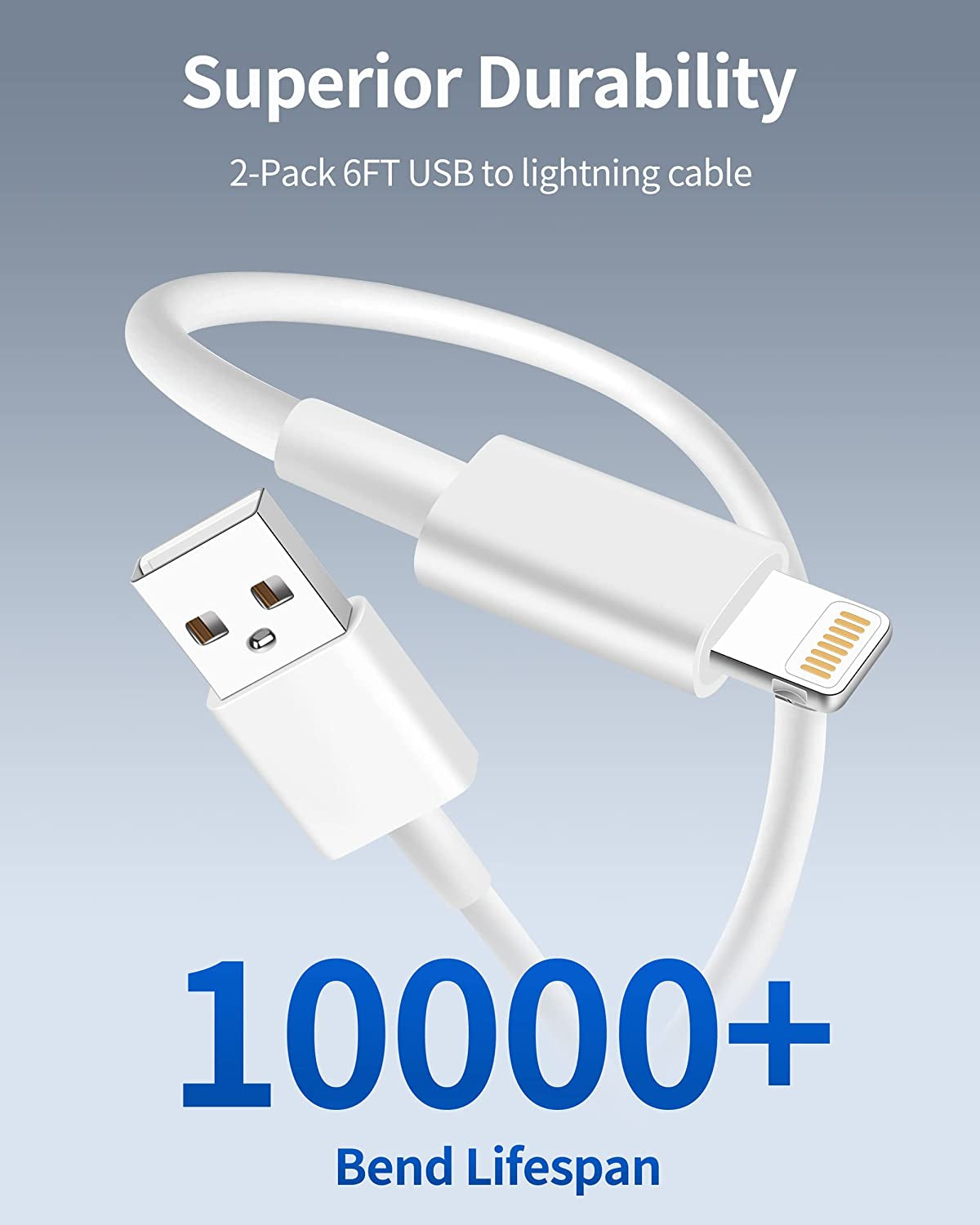 Iphone Charger [Apple Mfi Certified], ARCCRA 3-Pack 3FT 6FT 10FT Lightning Cable Data Sync Charging Cords with 2 X Dual Port USB Wall Charger Block Plug for Iphone 13 12 11 Pro Max XS XR X 8 7 6 Plus  SHENZHEN ZHONGHUI ELECTRONIC CO LTD.   