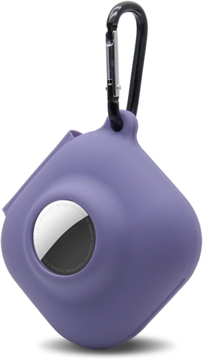 Glow Case for Beats Fit Pro Airtag Wireless Noise Cancelling Earbuds,Carrying Case Premium Soft Skin Cover Shock-Absorbing,Anti-Scratch Protective Case with Keychain(Glow Blue)  2022321 16  