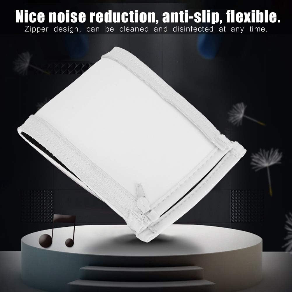 Replacement Headband Cushion Portable Original Quality Headset Headband Pad Cover Care Headphone Beam Anti-Slip Flexible Soft and Comfortable, Suitable for Iron Triangle M50(White)  Zopsc   