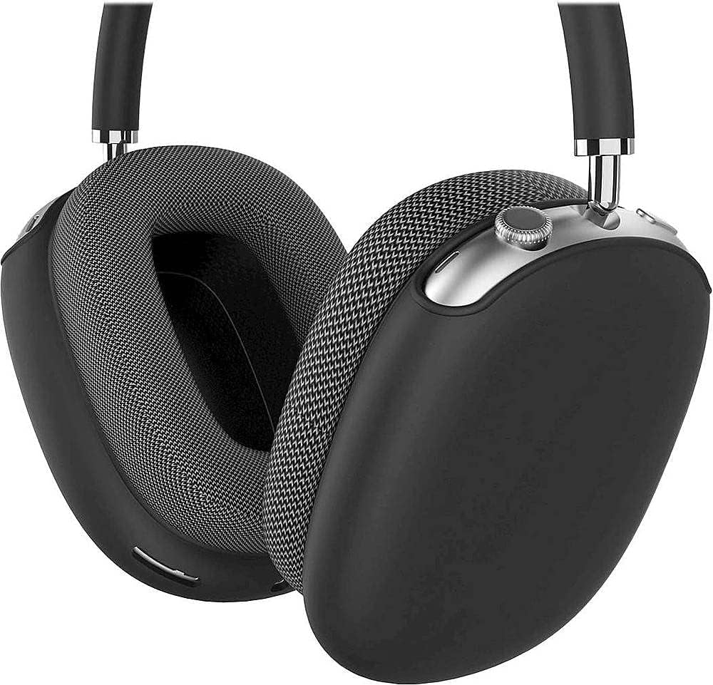 Saharacase Liquid Silicone Cover Case for Apple Airpods Max [Rugged] Headphone Protection Antislip Grip Slim (Black)  ZERODAMAGE SAHARA CASE   