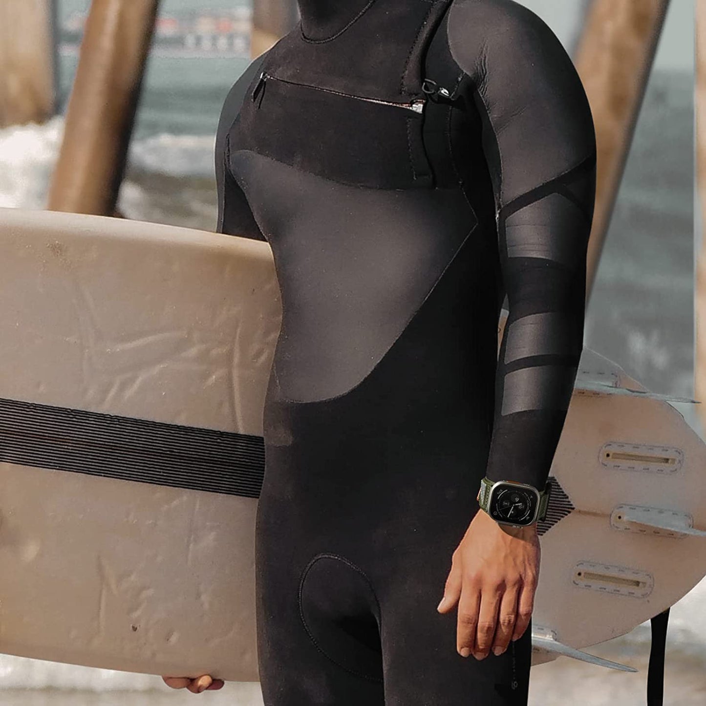 ULTIMAL Band Compatible with Apple Watch 49Mm 45Mm/44Mm/42Mm 41Mm/40Mm/38Mm, Tough Breathable Nylon Sports Strap, Hollow Out Design for Iwatch Series 8/7/6/5/4/Se/3/2/1/Ultra  ULTIMAL   