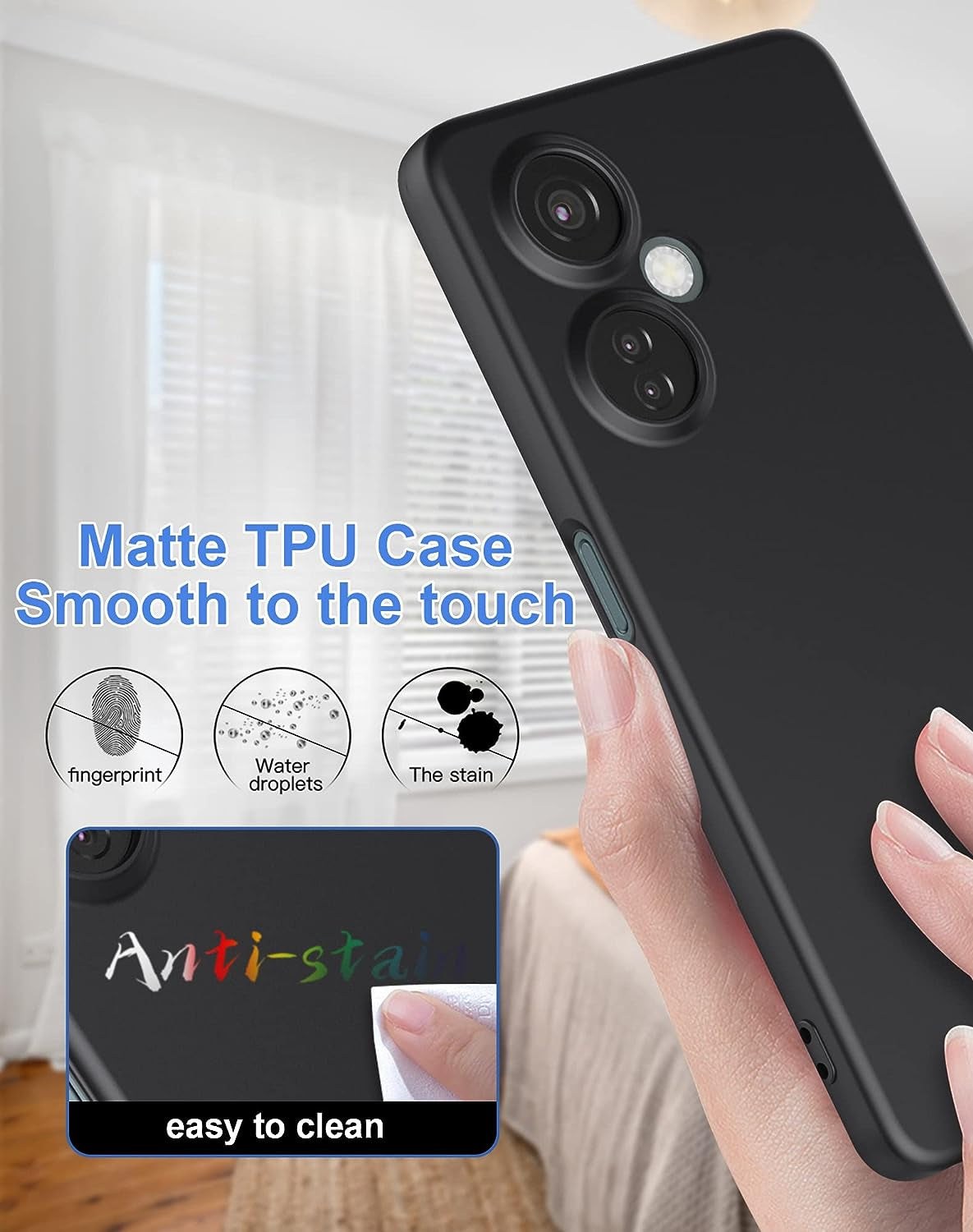 Foluu Silicone Case for Oneplus Nord N30 5G, Liquid Gel Rubber Case with Soft Microfiber Lining Cushion Slim Hard Shell Shockproof Protective Cover for Oneplus Nord N30 5G 2023 (Black)  Foluu   