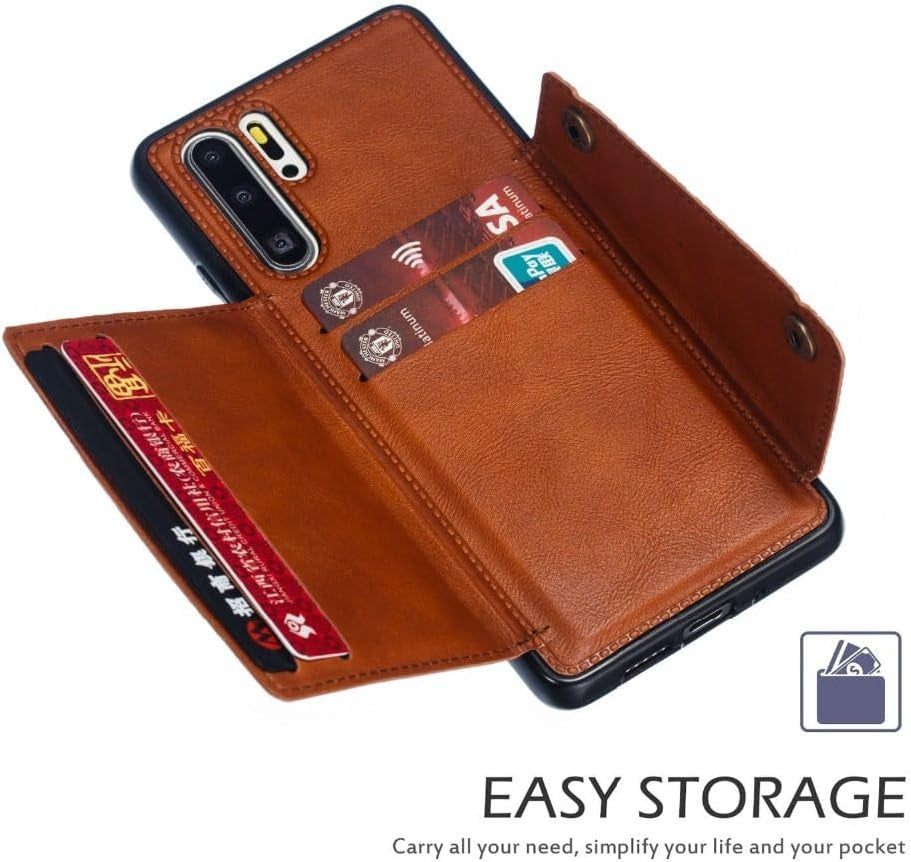 YOGISU Card Holders Wallet Case for Huawei P30 Pro P20 Lite 2019 Mate 40 30 20 Honor 9X 20 Lite Pro Leather Card Slot Back Cover,Auburn,For Mate 20 Lite  YOGISU   