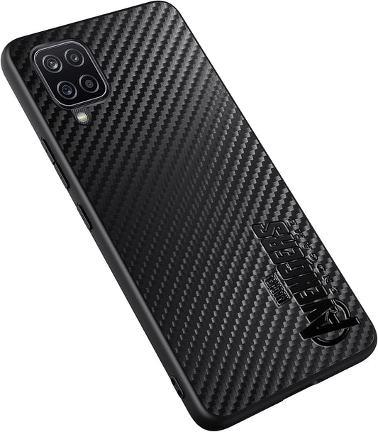 IRON SPIDER Case for Galaxy A12, with Marvel Character Samsung A12 Leather Case, A-BLACK  IRON SPIDER   