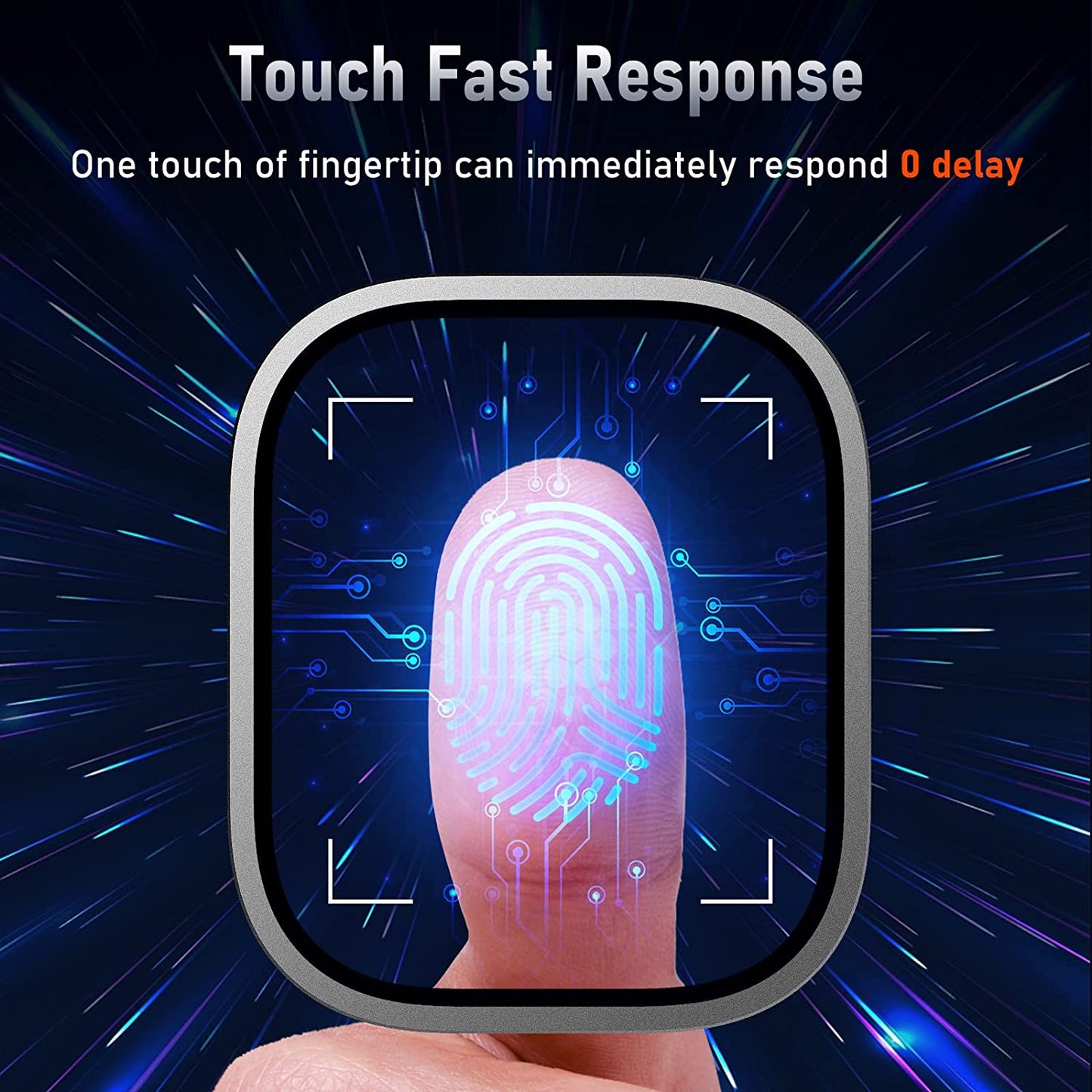 BAZO for Apple Watch Ultra Screen Protector 49Mm, Titanium Alloy Frame with 9H Tempered Glass Ultra-Thin Anti-Scratch High Definition Bubble Free Lightweight Protective Glass Film for Iwatch Ultra, Original  BAZO   