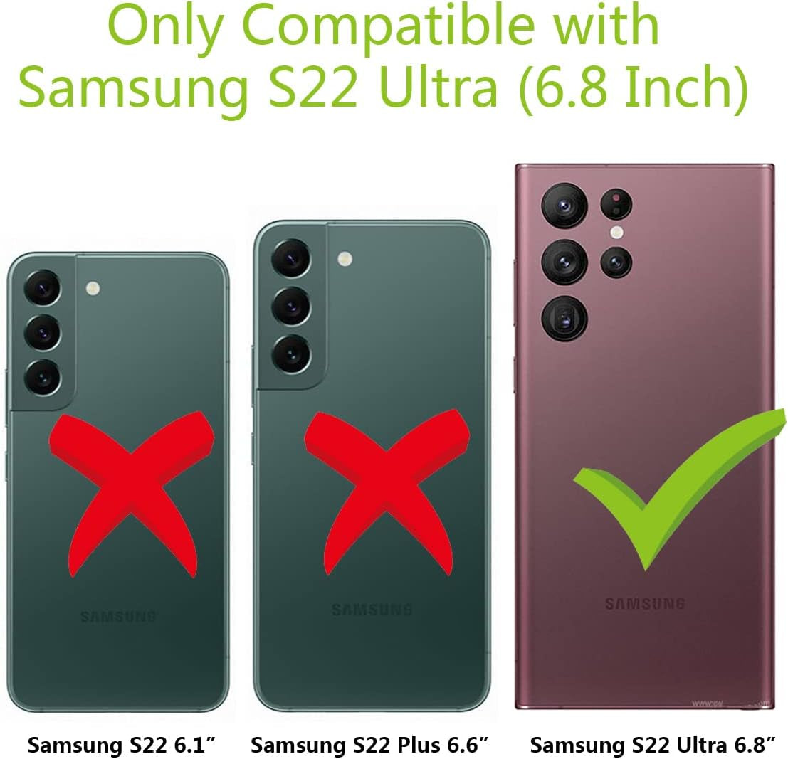 Meishangmei for Samsung Galaxy S22 Ultra Case 6.8" Sparkle Bling with Strap Stand Cute Pattern IMD Plating Design Silicone Shockproof Protective Glitter Cases Cover for Girls and Women - Minnie  Meishangmei   