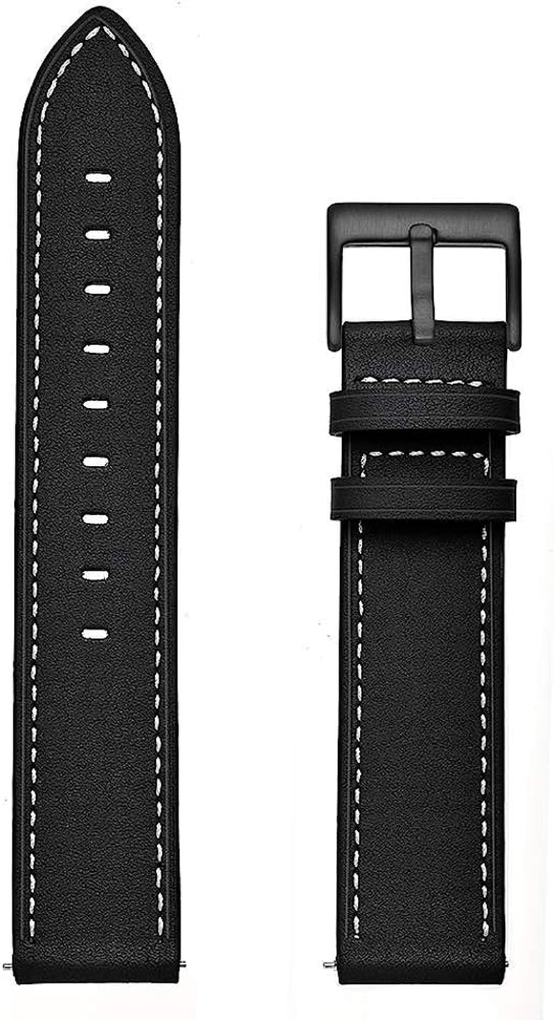 20Mm Leather Bands for Samsung Galaxy Watch 5 Band 44Mm 40Mm / Galaxy Watch 5 Pro 45Mm Band 2022 / Galaxy Watch Active 2 Band 40Mm 44Mm / Galaxy Watch 4 / 4 Classic Bands for Men Women Leather Strap  HATALKIN   
