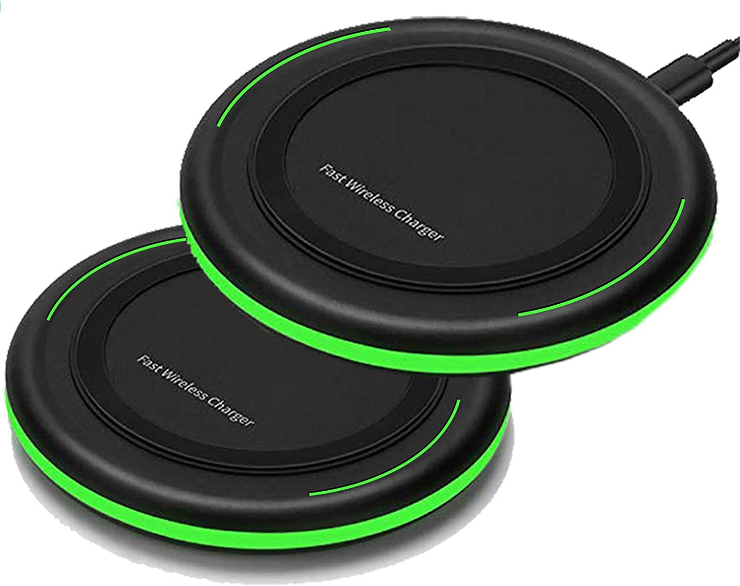 Wireless Charger 10W Qi Fast Wireless Charging Pad,7.5W Compatible with Iphone 11,11 Pro,11 Pro Max,Xs Max,Xr,Xs,X,8,8 Plus,10W for S10,S10+,S9,S8,Note 10,10+,9,8,Airpods(No AC Adapter)  Omhong 2  