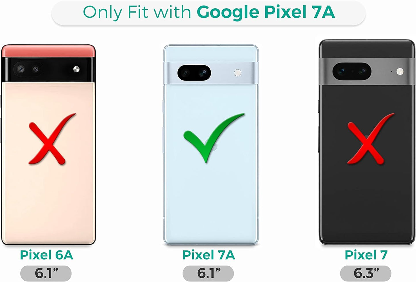 Glisten - Google Pixel 7A Case, Google Pixel 7A 5G Case - Space Galaxy Wolf Face Design Printed Cute Plastic Hard Snap on Protective Designer Back Phone Case/Cover for Google Pixel 7A. [6.1"]  Glisten   