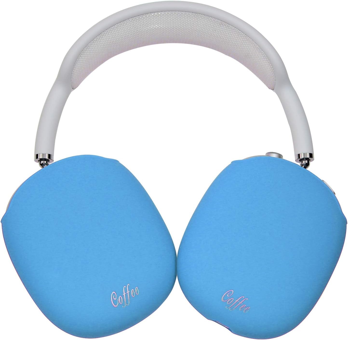 Coffee Compatible with Apple Airpods Max Case Cover Protective Silicone Case for Airpods Max Headphones (Nightglow Blue)  Coffea Sky Blue  