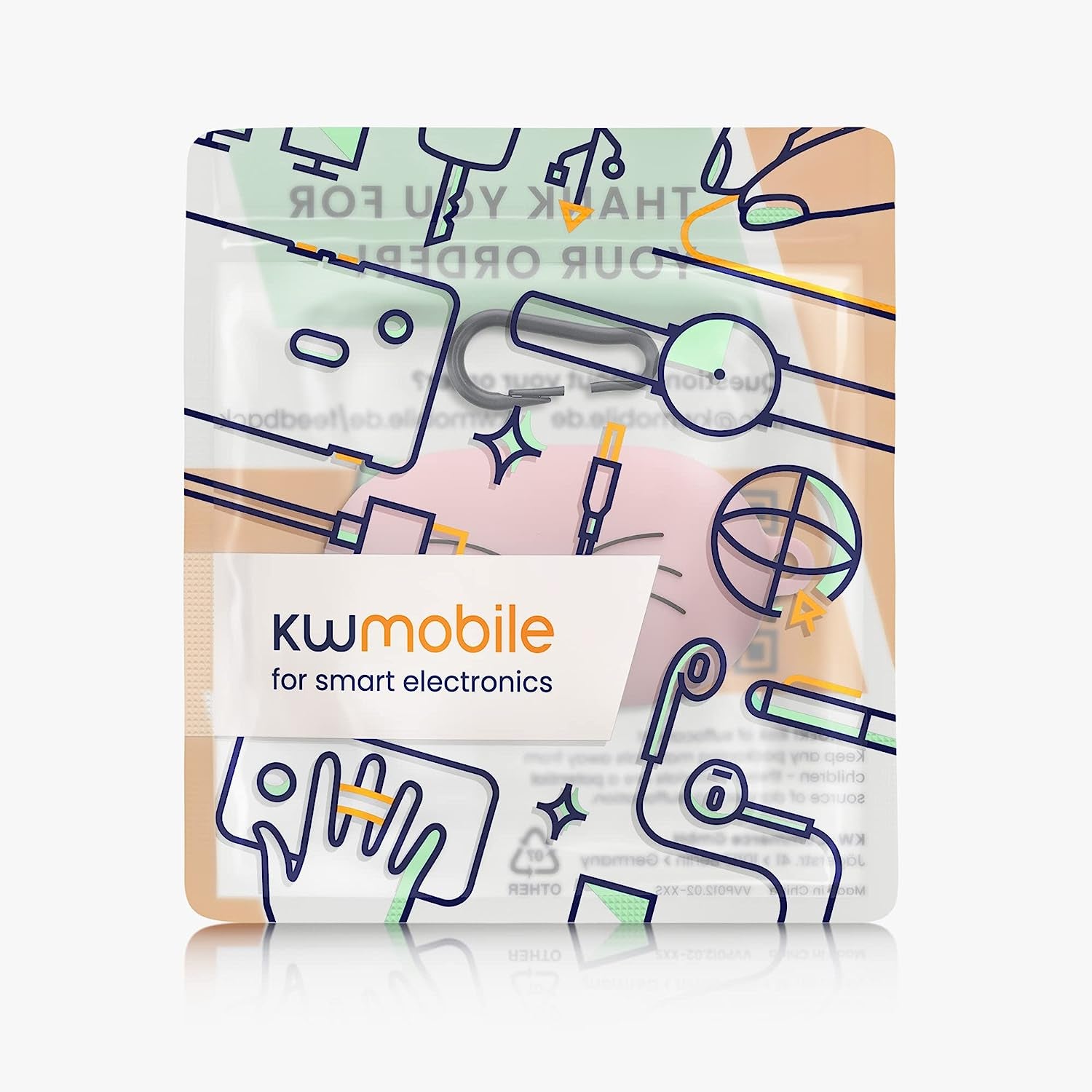 Kwmobile Silicone Case Compatible with Samsung Galaxy Buds/Buds plus - Case Soft Cover - Cat Black/Pink  KW-Commerce   