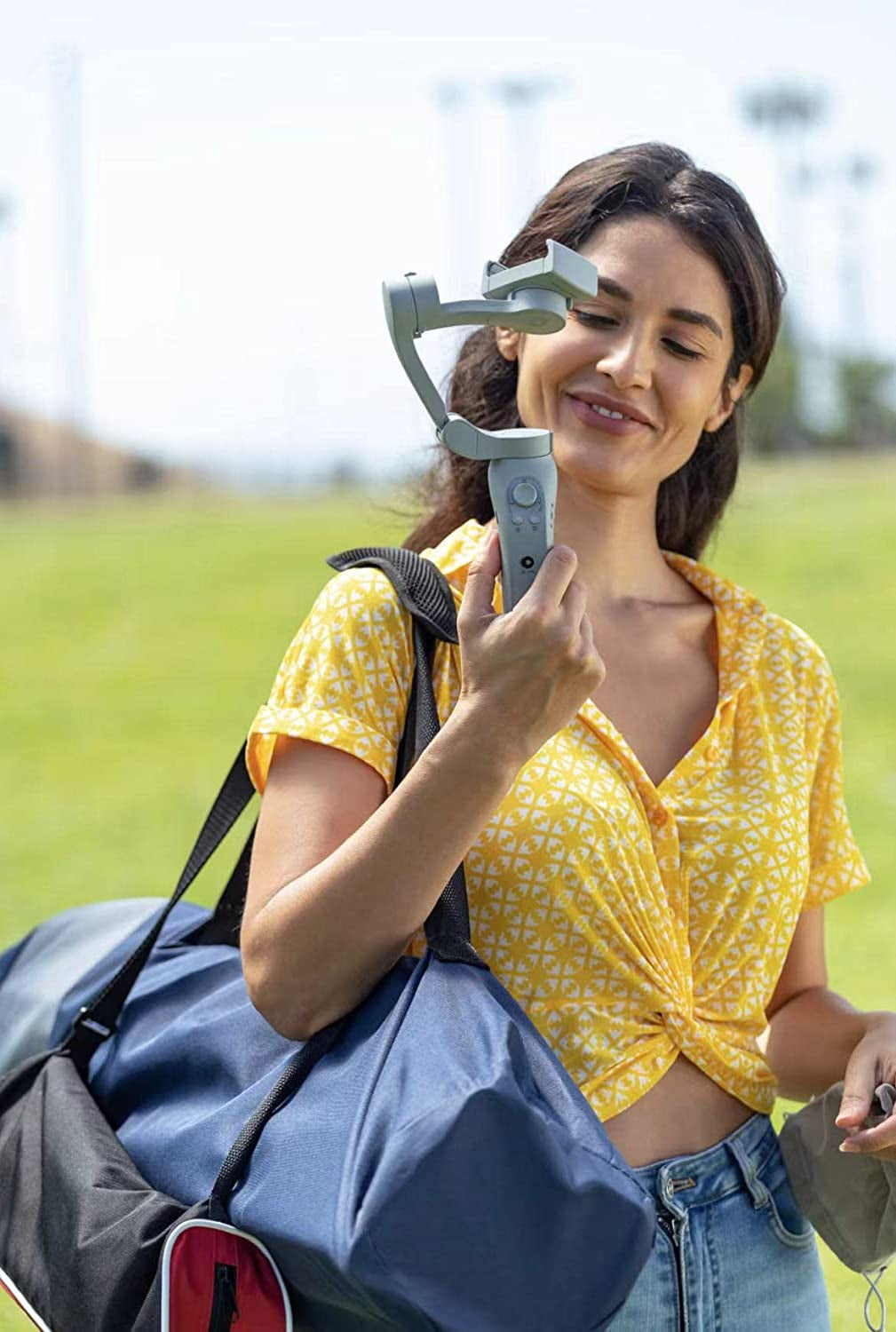 Xbot Blink Focos Sports Gimbal, Record Basketball&Soccer Games, AI Automatic Shooting, Unmanned Operation, 3-Axis Phone Gimbal, Portable & Foldable, Live Stream, Support Ios Android  Blink Tech   