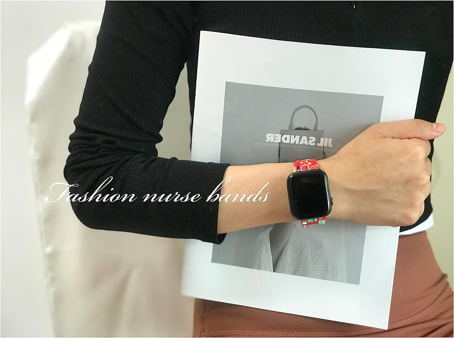 Mothers Day Watch Band Compatible with Apple Watch 38Mm 40Mm 41Mm 42Mm 44Mm 45Mm, Mothers Day Gifts for Mom Silicone Replacement Bands Wristbands Strap Compatible with All Iwatch Series  WANSENCE   