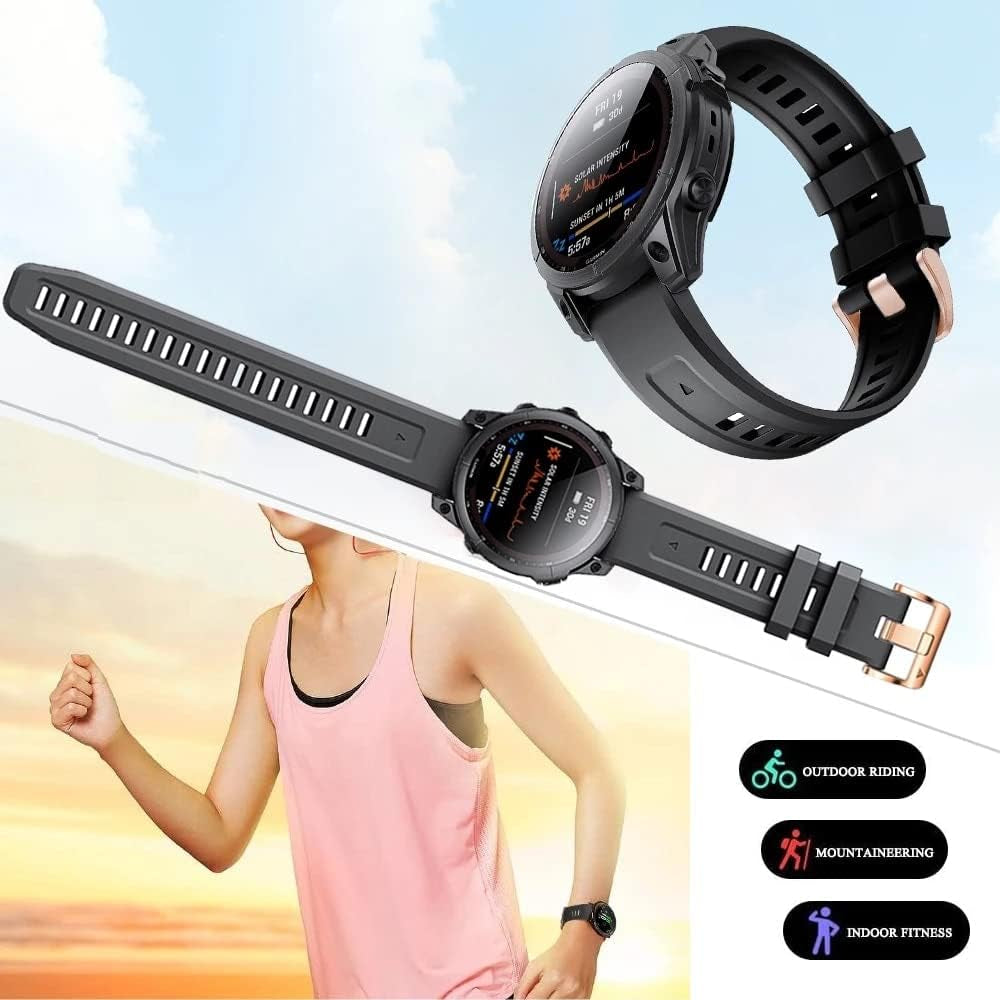 KAVJU 20Mm Silicone Watch Band Straps for Garmin Fenix 6S 6S Pro 5S 5Splus Descent Mk2S D2 Delta Smart Watch Band Straps Quick Releas  KAVJU   
