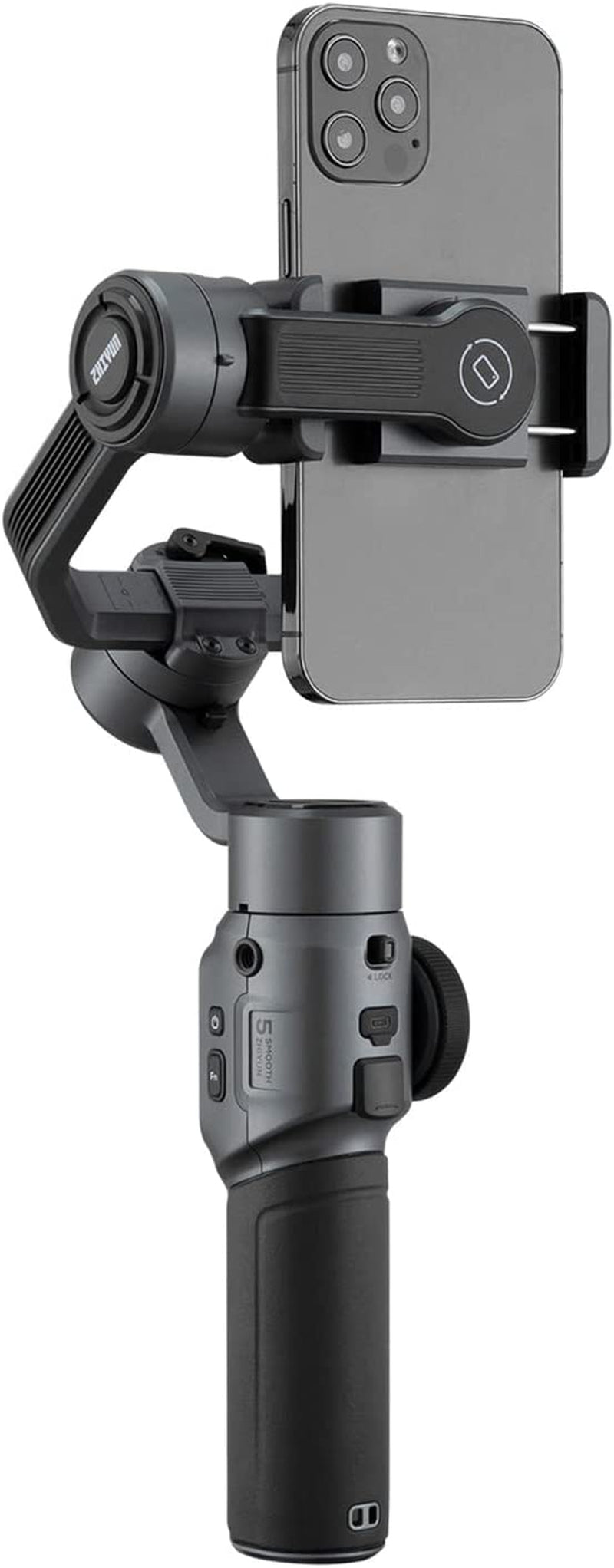 Zhiyun Smooth 5 Combo 3-Axis Focus Pull & Zoom Capability Handheld Smartphone Gimbal Stabilizer, Compatible with Iphone 14 Pro Max plus 13 12 11 X XR XS 8 plus Samsung Galaxy S22 S21 S20 Ultra  Zhiyun   