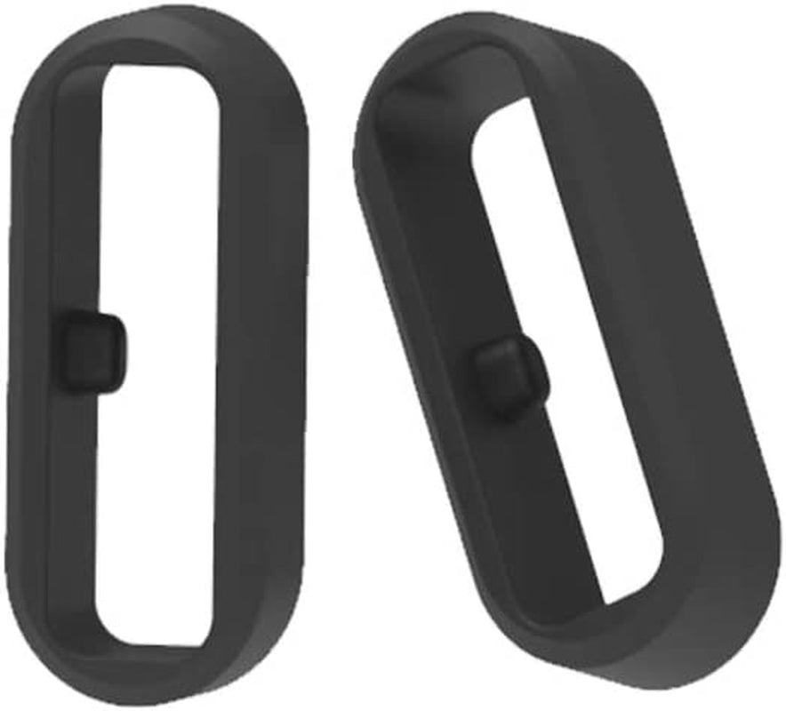Fastener Ring Compatible for Garmin Vivoactive 3/Forerunner 645 245/Venu,Venu2,Venu Sq//Vivomove,Vivomove Hr,Vivomove 3/Fenix 6S Fenix 5S Bands 6Pack Silicone Security Loop for Galaxy Watch Active 2  E ECSEM   