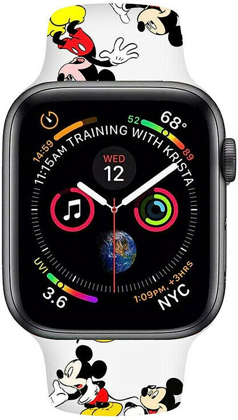 MIADEAL Cartoon Mouse Theme Bands for Apple Watch, Fit All Iwatch Series, 38Mm/40Mm/42Mm/44Mm  MIADEAL   