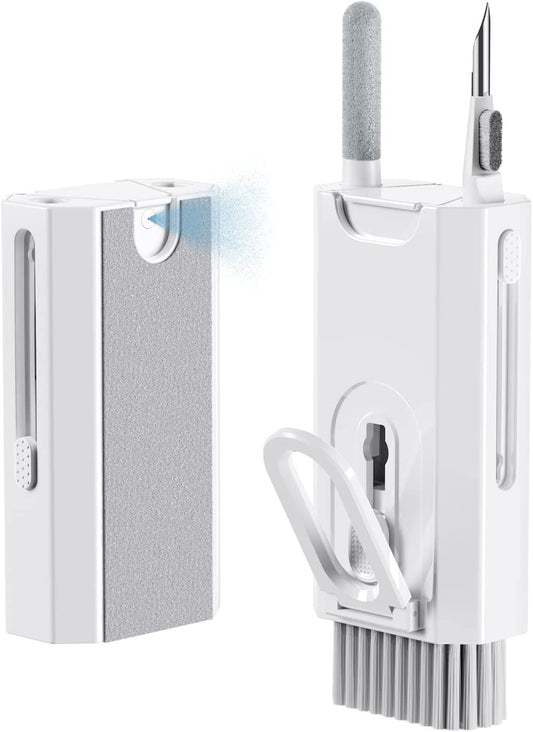 Aijeff Cleaner Kit for Airpod, Keyboard Cleaner for Laptop, Macbook, Screen Cleaner with Spray and Microfiber Cloth, Multifunctional Cleaning Kit for Keyboard, Earphone, Smartphone, Tablet-White  Aijeff   