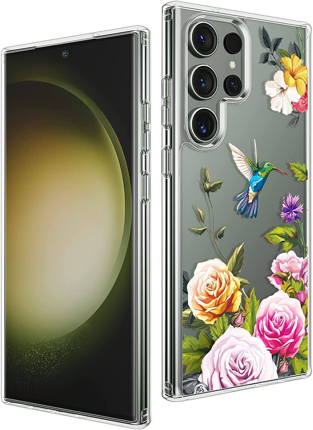 ANNGELAS Magnetic Phone Case Compatible with Samsung Galaxy S23 – Shockproof Cell Phone Case Works with Wireless Charging, Magsafe Card Wallet – Sleek Protective Case – Matte Black  ANNGELAS Z-Hummingbird Samsung Galaxy S23 Ultra,6.8 inch 