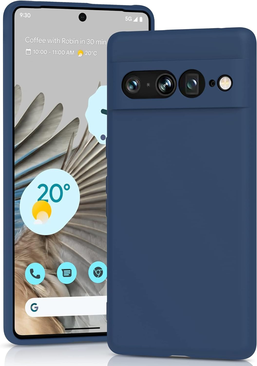 YATWIN Silicone Case for Google Pixel 7A 5G, Soft-Touch, Shockproof, Dustproof, Antiskid Full Body Armour Phone Cover for Google Pixel 7A 5G - Dark Green  YATWIN   