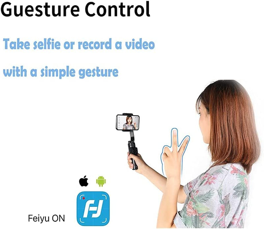 Feiyutech Vlog Pocket 2 Gimbal Stabilizer for Smartphone 3-Axis Foldable for Iphone 12/Mini XR XS Samsung HUAIWEI Xiaomi,Android/Iosapp Vlog Youtube Tiktok,Zoomcontrol,With Tripod,Max 0.55Lb  JZJ Tech   