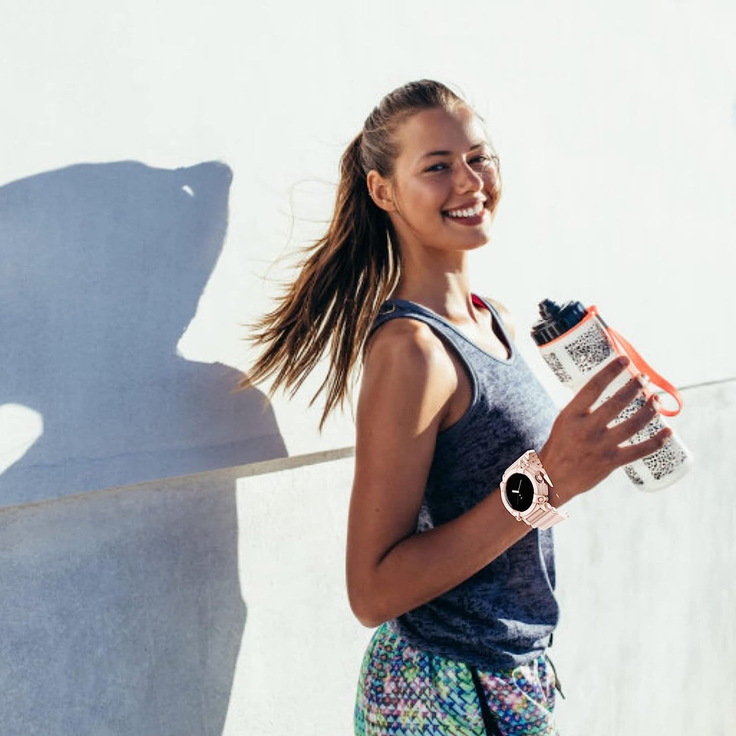 Pixel Watch Band Google Pixel Watch Band Silicone Watch Band Strap Shockproof Replacement Band One-Piece Strap for All-Round Protection Breathable Light Weight (Black)  BODYMART   