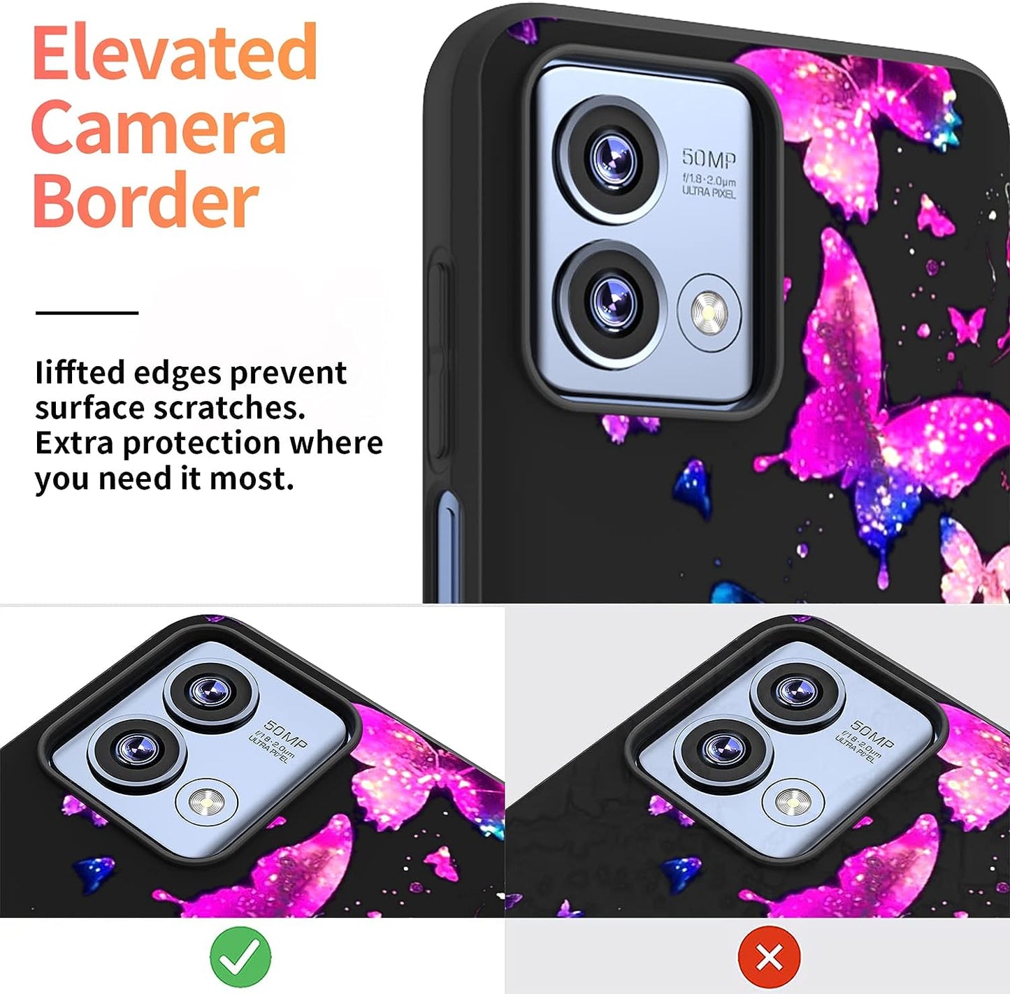 Warmson Case for Moto G Stylus 5G 2023,Motorola Moto G Stylus 5G 2023 Case Full Body Flexible Soft TPU Shock-Absorption Protective Moto G Stylus 5G 2023 Case Galaxy Butterfly Case for Women Girls Men  Warmson   