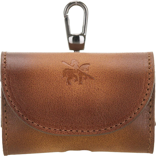 Venito Bari Leather Cover Compatible Wth Samsung Galaxy Buds plus Case (2020) and Buds Case (2019) (Antique Brown)  Venito   