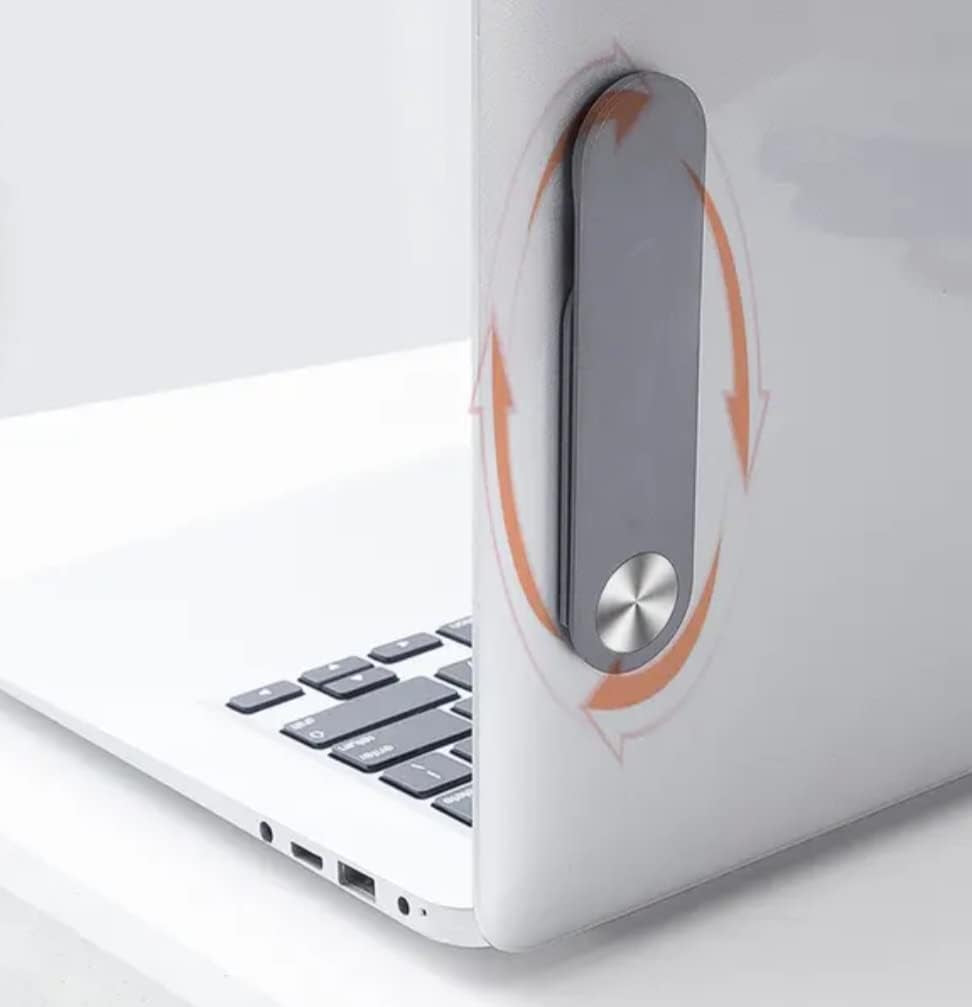 Laptop Mobile Phone Portable Holder 2 in 1 Magnetic Smart Folding Phone Holder Side Mount Screen Universal Stand (Blue)  SY Tech Co.   