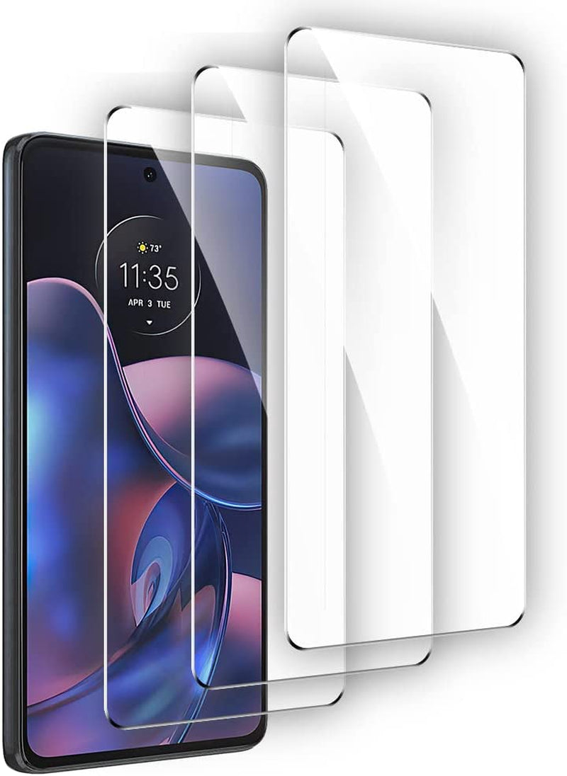 RONFUS 3 Pack Compatible for Motorola Edge 2022 Tempered Glass Screen Protector,Case Friendly,Ultra HD, 9H Hardness,Touch Sensitive  RONFUS   