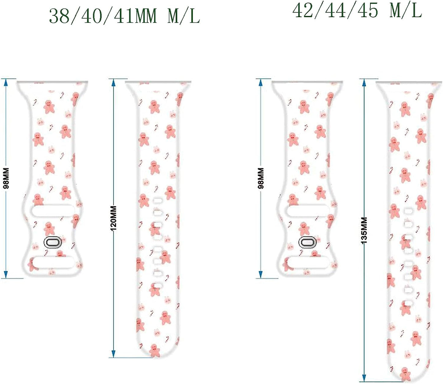 Hi-Yoohere Stylish Wild Leopard Printing Bands Compatible with Apple Watch 42Mm 44Mm 45Mm M/L, Bright Soft Silicone Wristband Strap for Iwatch SE & Series 7/6/5/4/3/2/1 for Girls Women (Color A12)  HYHMXB   