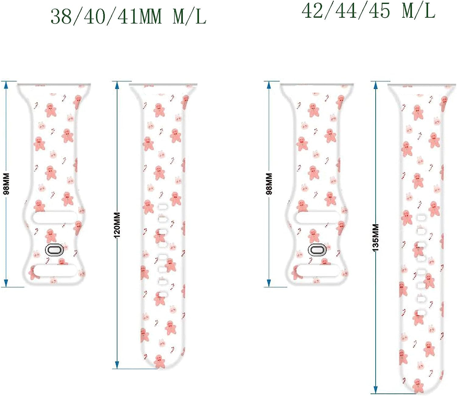 Hi-Yoohere Stylish Wild Leopard Printing Bands Compatible with Apple Watch 42Mm 44Mm 45Mm M/L, Bright Soft Silicone Wristband Strap for Iwatch SE & Series 7/6/5/4/3/2/1 for Girls Women (Color A12)  HYHMXB   